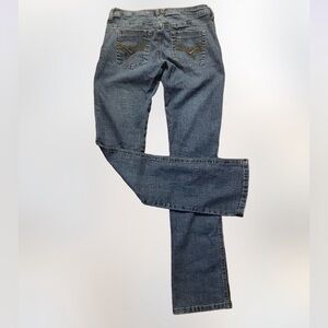 Decoded bootcut flare spandex embroidered pocket women’s jeans size 1